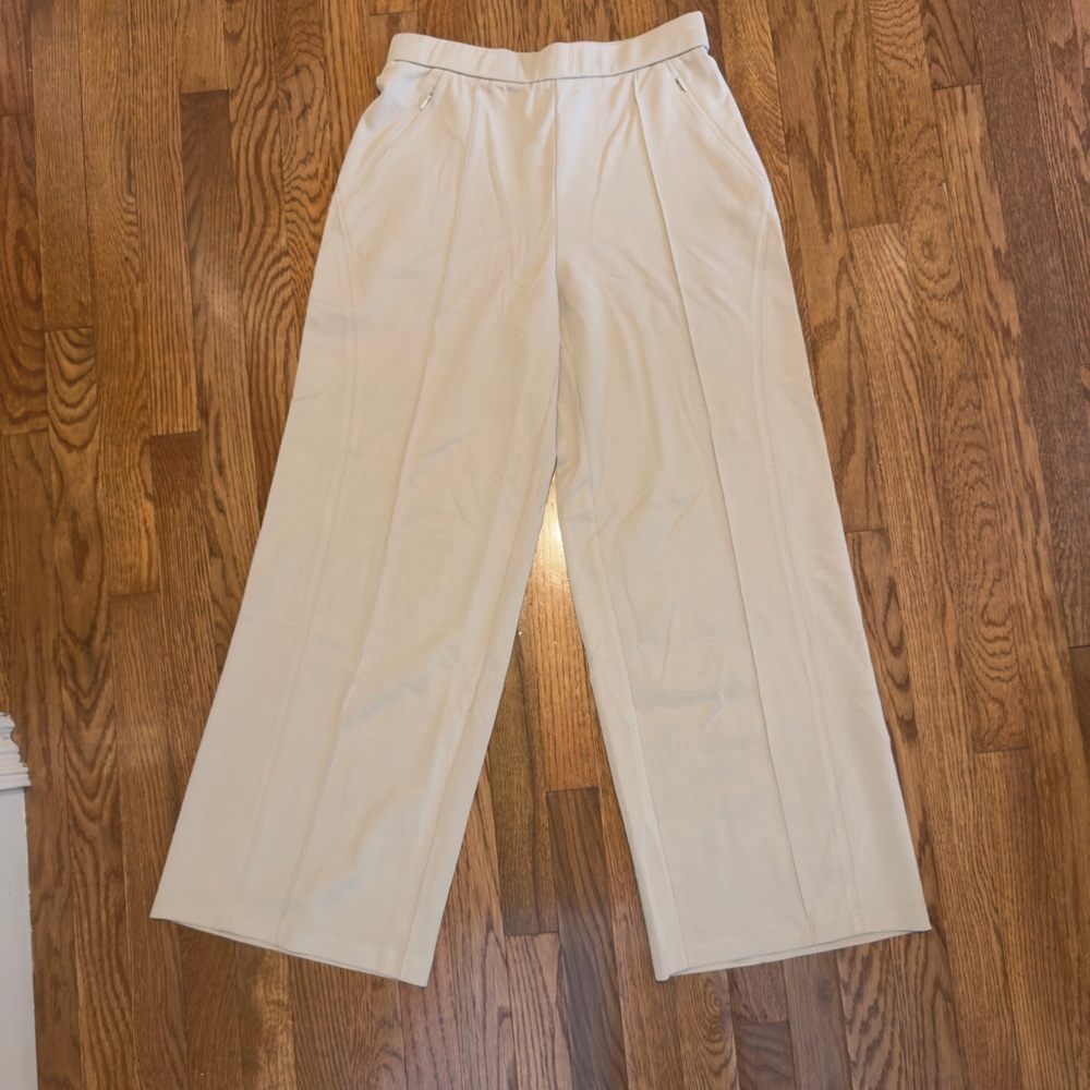 OGL Cream Wide-Leg Pants